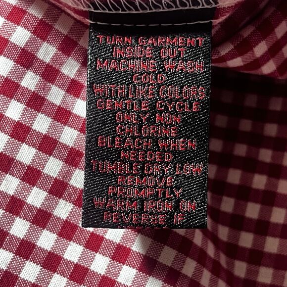 VTG Quizz Again Embroidered Shirt Sz. Small Country Apple Picking Check Plaid - Picture 8 of 15